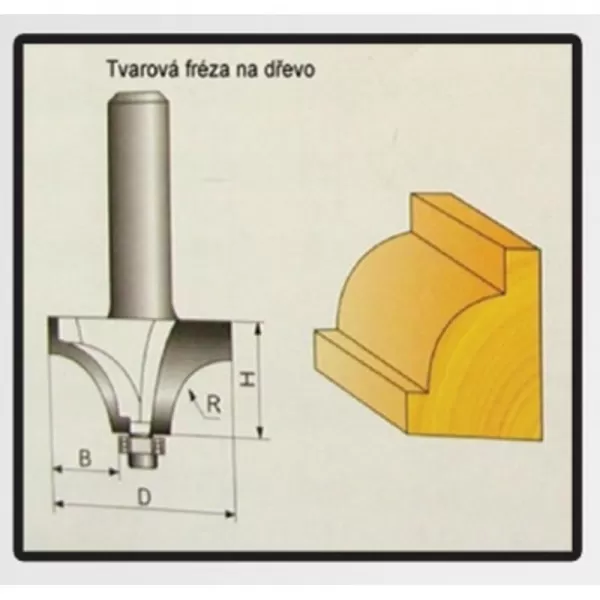 Tvarové frézy do dřeva 11,1x12,9mmSTAVTOOL P70907