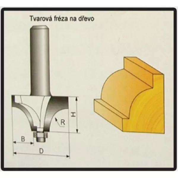 Tvarové frézy do dřeva 7,96x9,8mm STAVTOOL P70905