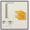 Tvarové frézy do dřeva 12x9,4mm STAVTOOL P70807