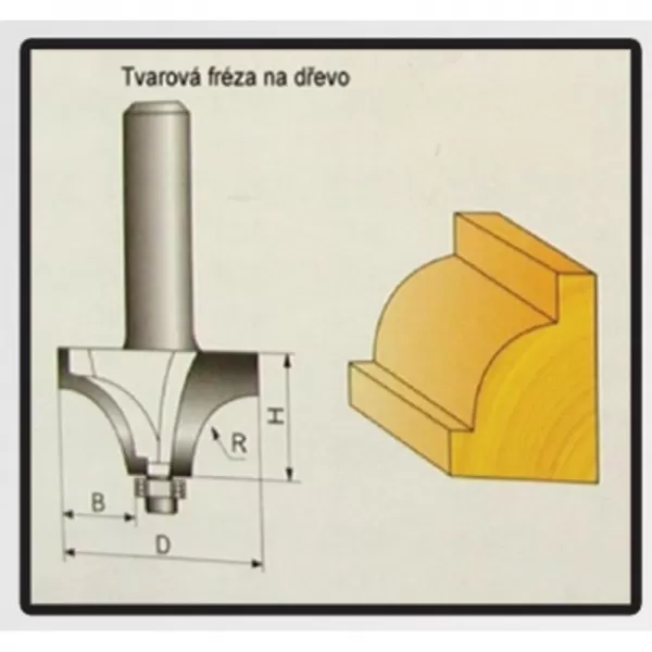 Tvarové frézy do dřeva 9,52x11,3mmSTAVTOOL P70906