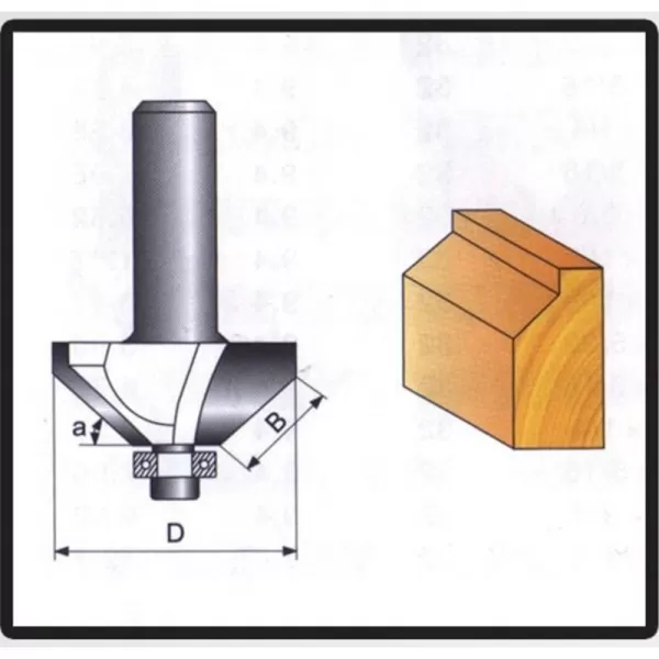 Tvarové frézy do dřeva 8x9,52mm STAVTOOL P70605