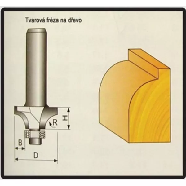 Tvarové frézy do dřeva 3,17x3, 17x7mm STAVTOOL P70701