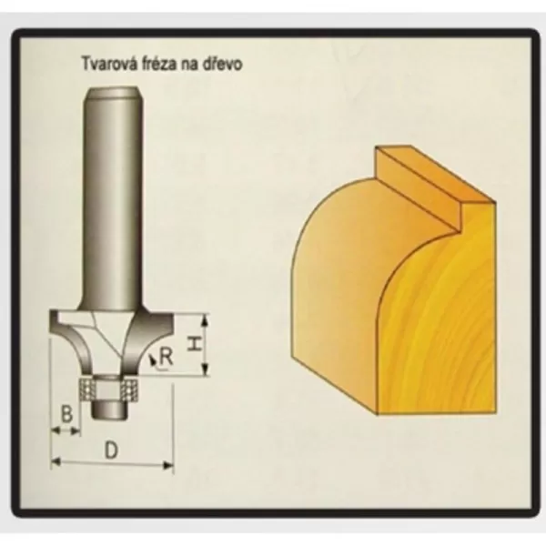 Tvarové frézy do dřeva 12,7x12,7x19mm STAVTOOL P70708