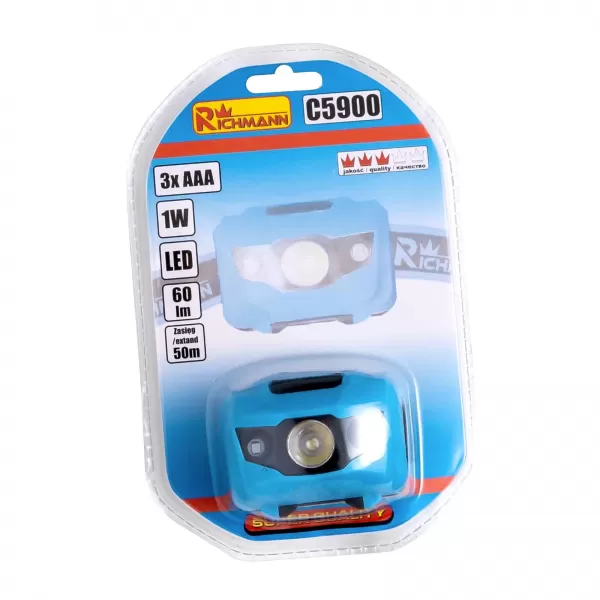 Svítilna hlavová nabíjecí | 160 lm, 1200 mAh RICHMANN PC5900