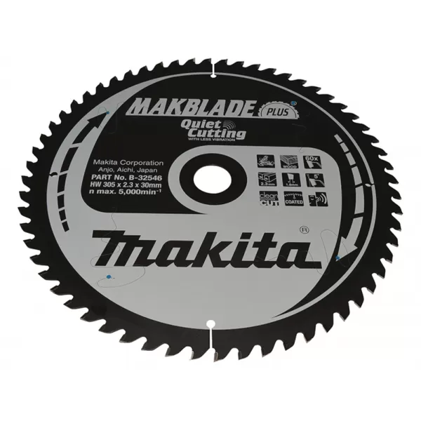Kotouč pilový dřevo MAKBLADEplus 305x2,3x30mm 60Z Makita B-32546