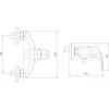 Sprchová baterie bez příslušenství 100 mm Metalia 57 chrom Novaservis 57065/1,0