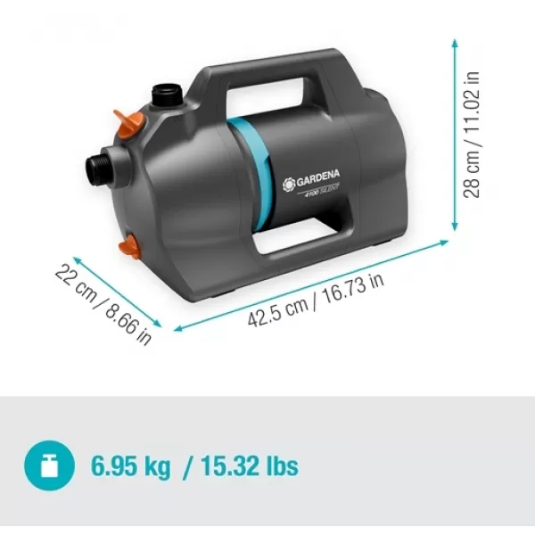 Zahradní čerpadlo 4100 Silent se sací hadicí - sada Gardena 9052-20