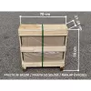 Skleník VITAVIA URANUS 8300 čiré sklo 3 mm stříbrný LG1036