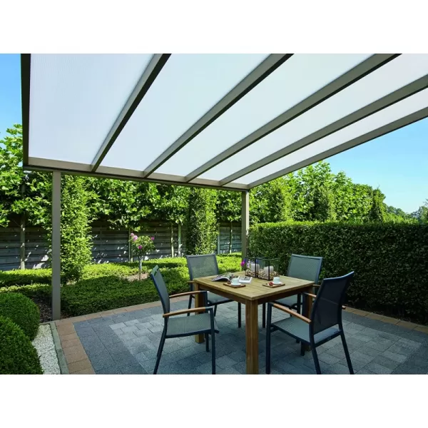 Hliníková pergola SKYLUX CLIMALUX 6,0 x 3,5 m antracit + čirý PC LG2227
