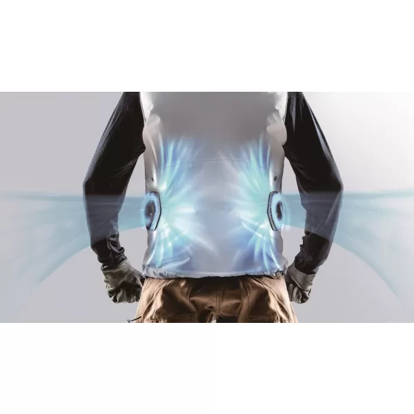 Aku bunda s ventilátory Li-ion CXT 10,8/12V,LXT14,4/18V bez aku vel. L Makita DFJ213AL