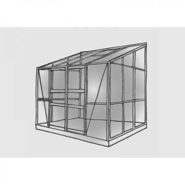 Skleník VITAVIA IDA 5200 PC 6 mm stříbrný LG297