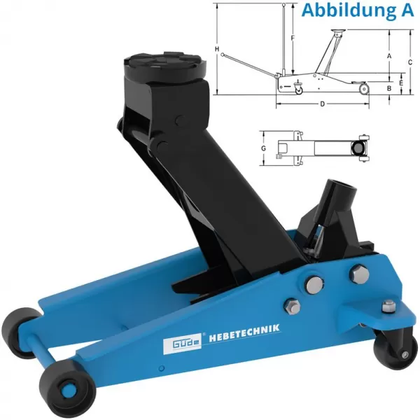 Posuvný hydraulický zvedák GRH 3/470 Güde 18038