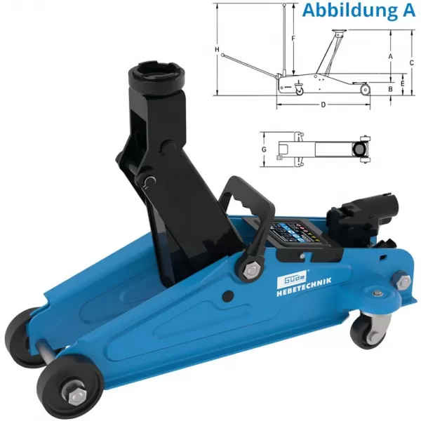 Posuvný hydraulický zvedák GRH 2/330 Güde 18031