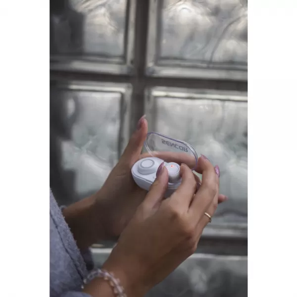 Sluchátka do uší bezdrátová SENCOR SEP 510BT WH TWS