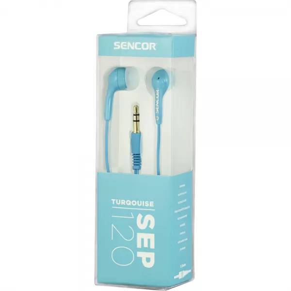Sluchátka do uší SENCOR SEP 120 TURQOUISE