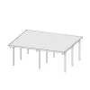Dvojitý carport KARIBU ECO 1A 62035 LG1879