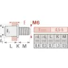 Šrouby nýtovací ocelové 25ks M6x12 mm FORTUM 4770676