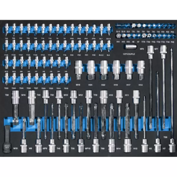 Dílenský vozík GW7 Black Line 226-dílů Güde 39131