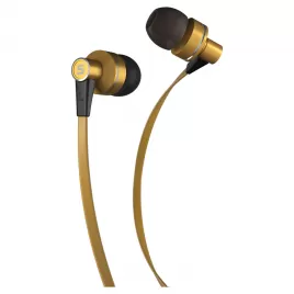 Sluchátka do uší s mikrofonem SENCOR SEP 300 MIC GOLD MET