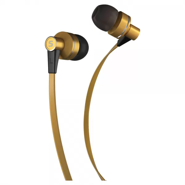 Sluchátka do uší s mikrofonem SENCOR SEP 300 MIC GOLD MET