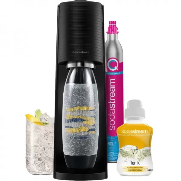 Výrobník perlivé vody Tonik Megapack Sodastream Terra Black