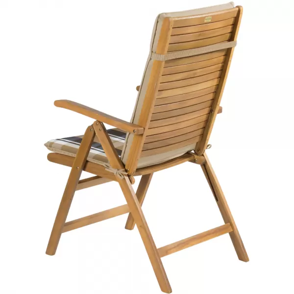 Potah na křeslo - pruhovaný krémový FIELDMANN FDZN 9106