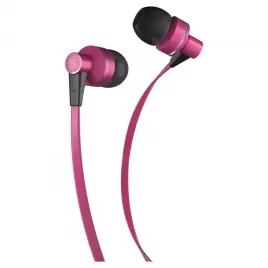Sluchátka do uší s mikrofonem SENCOR SEP 300 MIC PINK MET