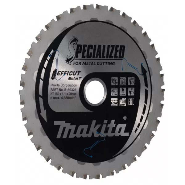 Kotouč pilový ocel Efficut 150x1,1x20mm 33Z Makita B-69325