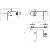 Vanová baterie bez příslušenství 150 mm SHARP chrom Novaservis 37020/1,0