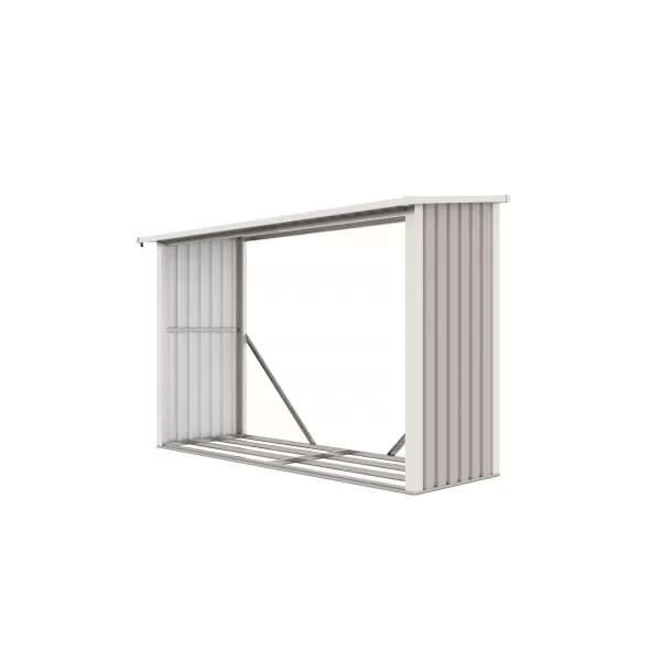 Přístřešek na dřevo G21 WOH 335 - 242 x 89 cm, šedý