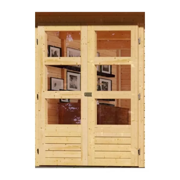 Dřevěný domek KARIBU KERKO 6 + přístavek 240 cm (93282) natur LG2997