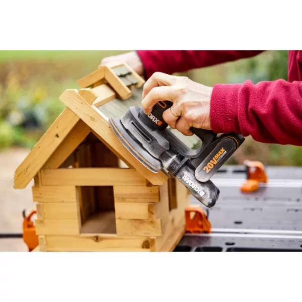 Aku vibrační bruska 20V bez aku Worx Orange WX822.9