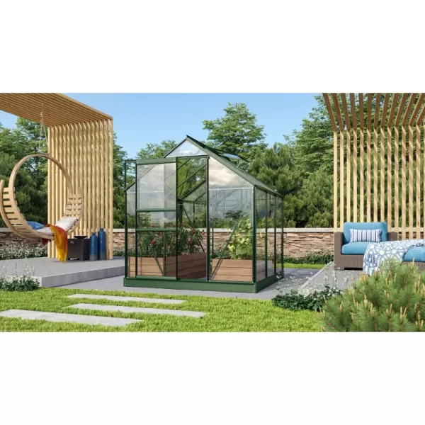 Skleník VITAVIA VENUS 3800 čiré sklo 3 mm zelený LG1031