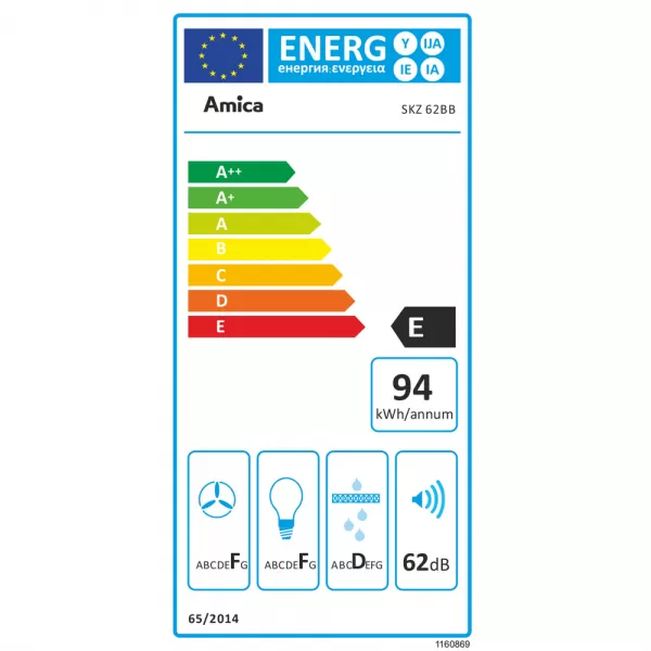 Odsavač par komínový Amica SKZ 62BB