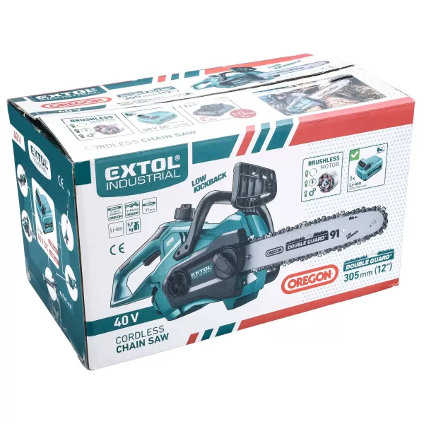 Aku řetězová pila 40V 2,5Ah BRUSHLESS EXTOL INDUSTRIAL 8795644
