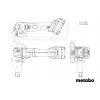 Aku úhlová bruska 18V bez aku W 18 7-125, mB Metabo 602371840