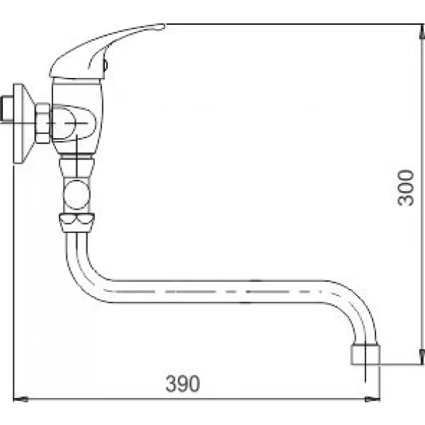 Paneláková baterie 100 mm lékařská páka Metalia 55 chrom Novaservis 55075L,0