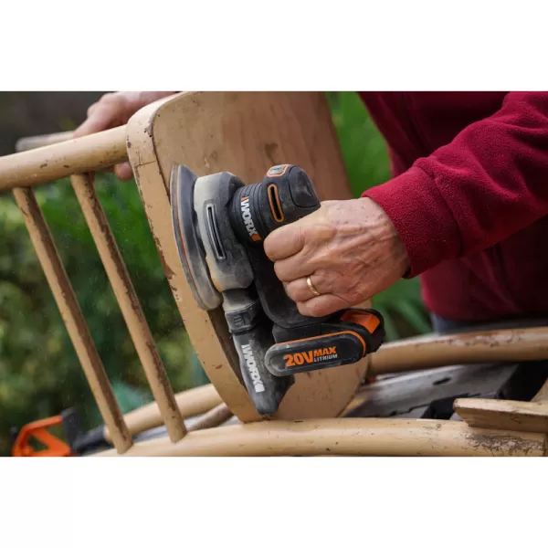 Aku vibrační bruska 20V bez aku Worx Orange WX822.9