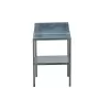 Ocelový regál 60x60x41/81 cm dvoupolicový stříbrný GSE3 LANITPLAST LG2712