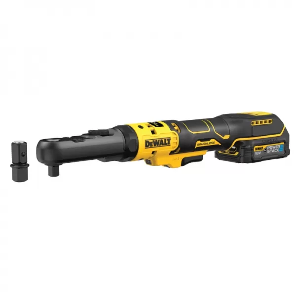 Aku ráčna s 3/8’’+ 1/2” s čtvercovou výměnnou hlavou 18V bez aku DeWALT DCF510N