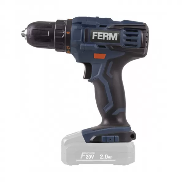 Aku vrtací šroubovák 20V bez aku Ferm Platform CDM1143