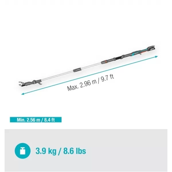 Aku teleskopické nůžky na větve HighCut 250/18V 1x2,0Ah P4A - sada Gardena 14774-20