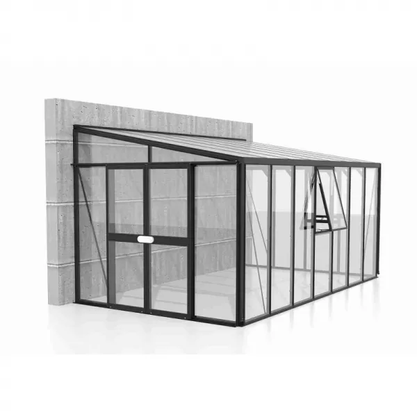 Skleník VITAVIA ATHENA 11900 sklo 3 mm + PC 10 mm černý LG3840