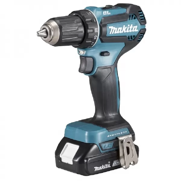 Aku bezuhlíkový šroubovák Li-ion LXT 2x18V/2,0 Ah Makpac Makita DDF485RAJ