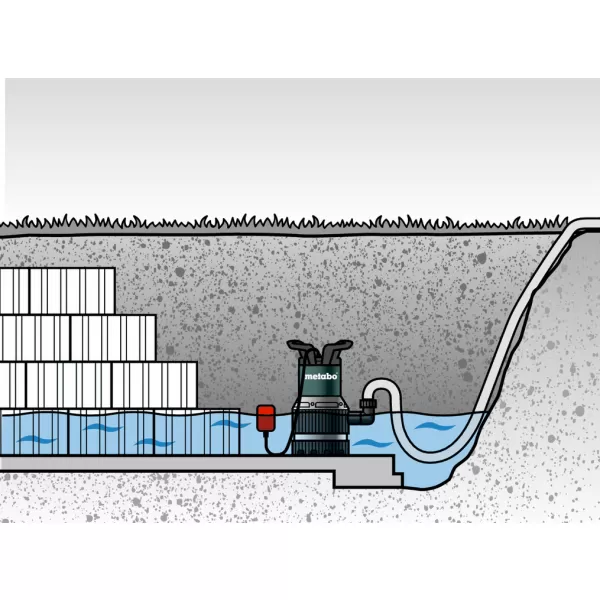 Ponorné čerpadlo kombinované TPS 16000 S Combi Metabo 0251600000