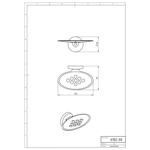 Mýdlenka Metalia 1 chrom Novaservis 6102,0