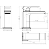 Umyvadlová baterie s výpustí SHARP chrom Novaservis 37001,0