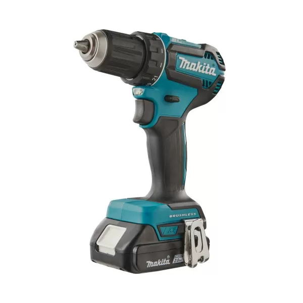 Aku bezuhlíkový šroubovák Li-ion LXT 2x18V/2,0 Ah Makpac Makita DDF485RAJ