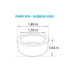 Vířivý bazén Pure Spa - Bubble HWS, modrý Marimex 11400275