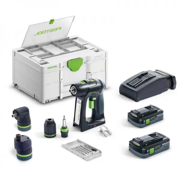 Aku vrtací šroubovák 18V 2x4,0Ah FESTOOL C 18 HPC 4,0 I-Set 577617